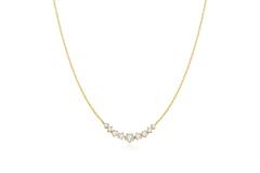  Fairy Dust - Gliederketten - Silber / 14kt GP - Zirkonia - 45cm
